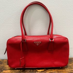 Vintage Cherry Red Prada Purse